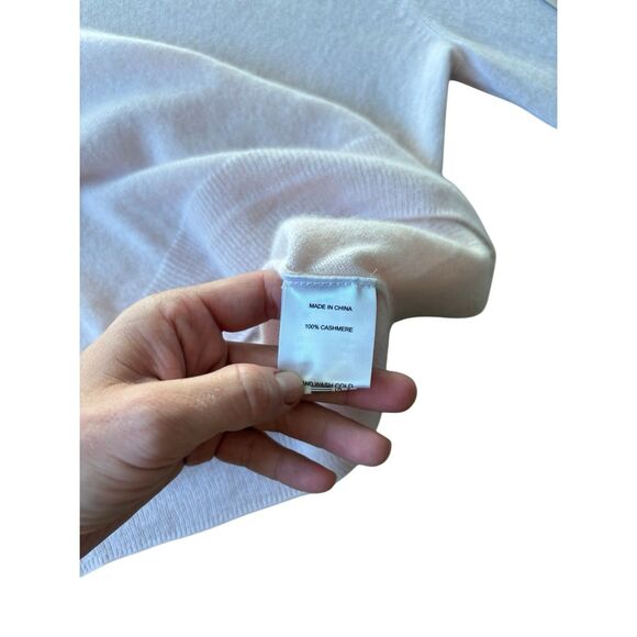 Quince Mongolian Cashmere Crewneck Sweater size M Minimal Pink - Picture 10 of 12